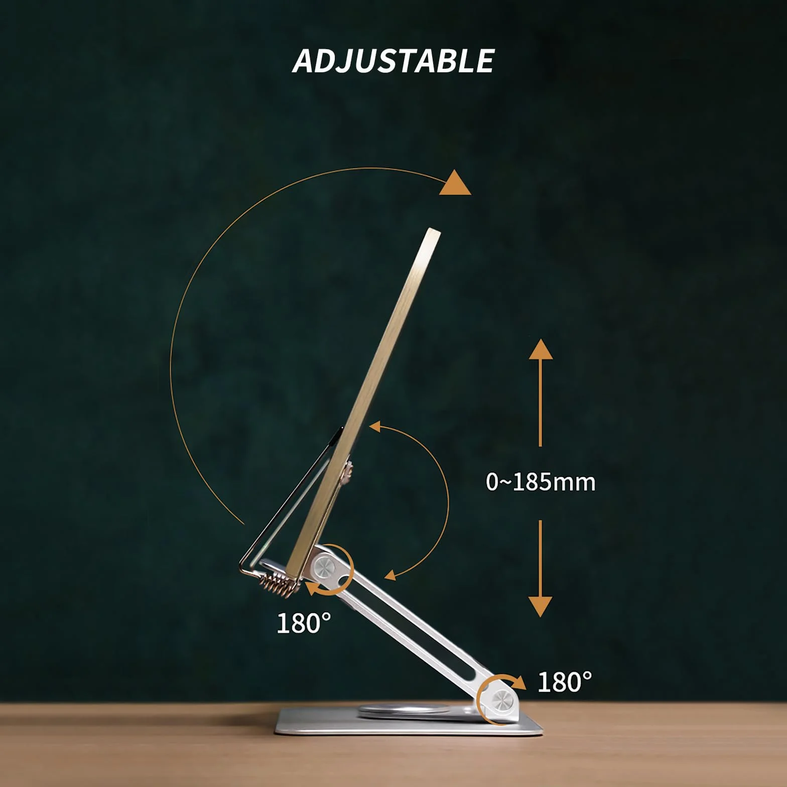Leggio per Libri, Portatile Legno Supporto per Libri Regolabile, Bambù Grandi Pieghevole Poggia Libro, Book Stand Holder