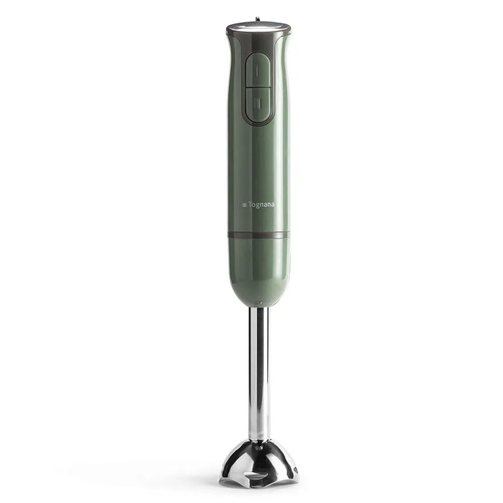 Tognana Iridea, frullatore a immersione con frusta sbattitore, bicchiere da 600 ml e tritatutto da 500 ml, verde salvia