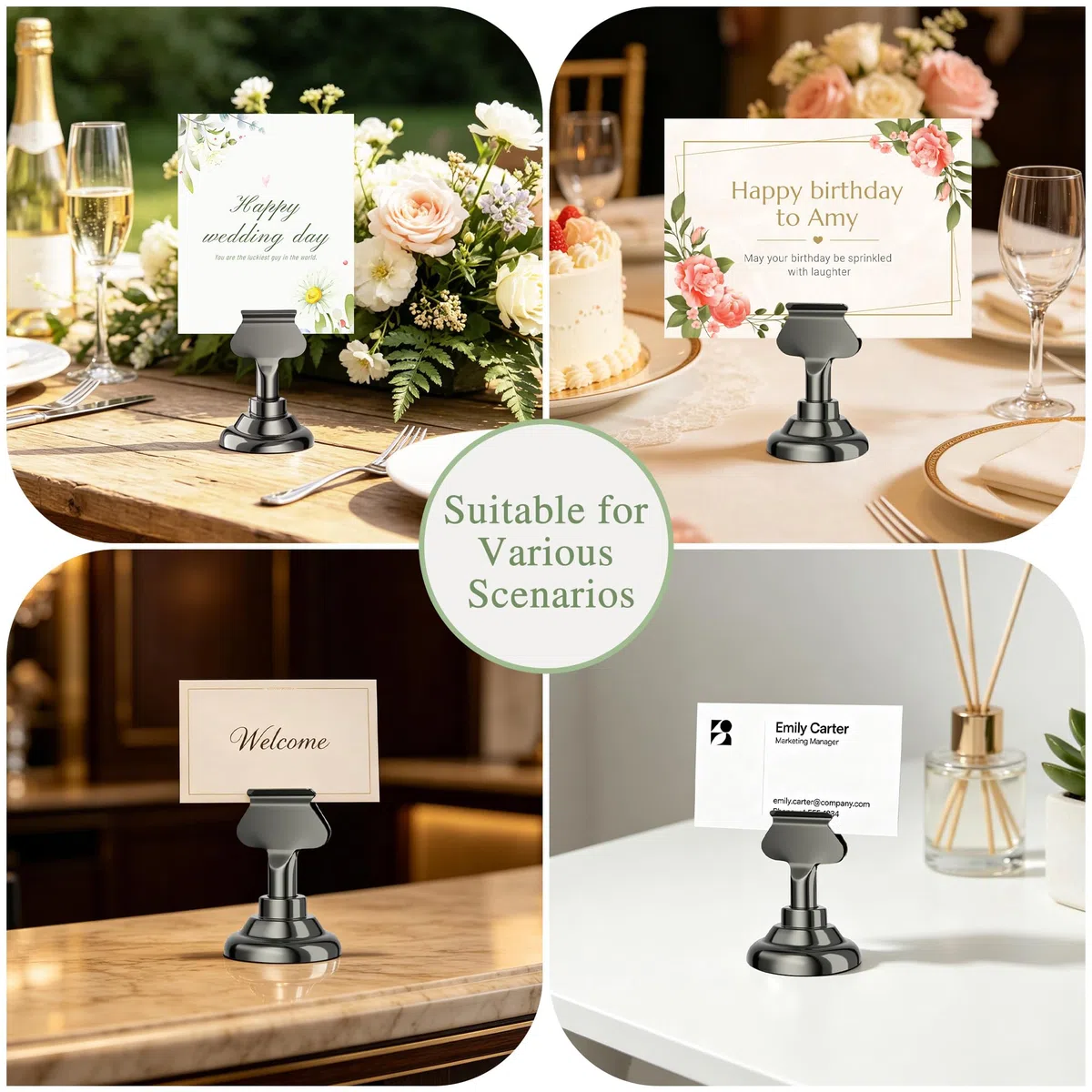 Urban Deco segnaposto da tavolo 38 cm set da 16 per ristoranti matrimoni banchetti