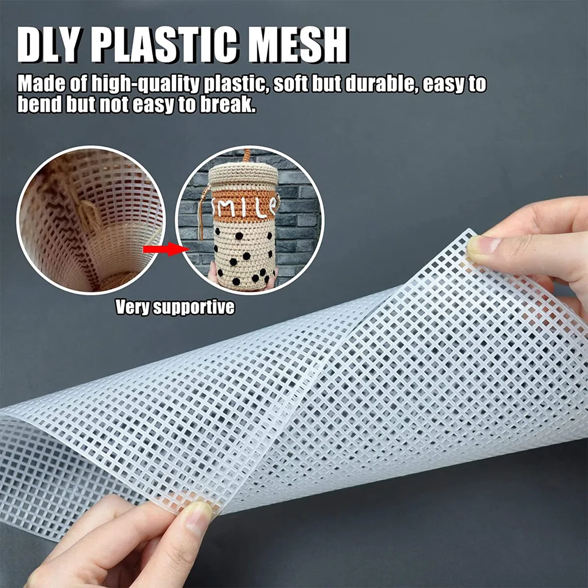 Plastic Canvas, Tela di Plastica a Rete, Rete Canvas per Borse, Plastic Canvas per Borse, Plastica Canvas Ricamate, 2 Pezzi Rete Plastica Maglia Piccola per Progetti a Maglia e Uncinetto, 21 * 28cm