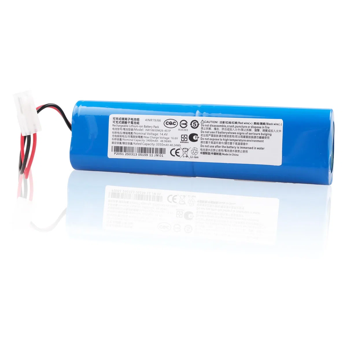 3400mAh 14,4V Batteria Compatibile con S360 S6 S8; Rowenta X-plorer Serie 75, 75S+, 95 X-Plorer, 75S, RR7687, RR7635, RR7675, RR8567, RR8597 Aspirapolvere PN: SS-2230002528 SS-2230002529