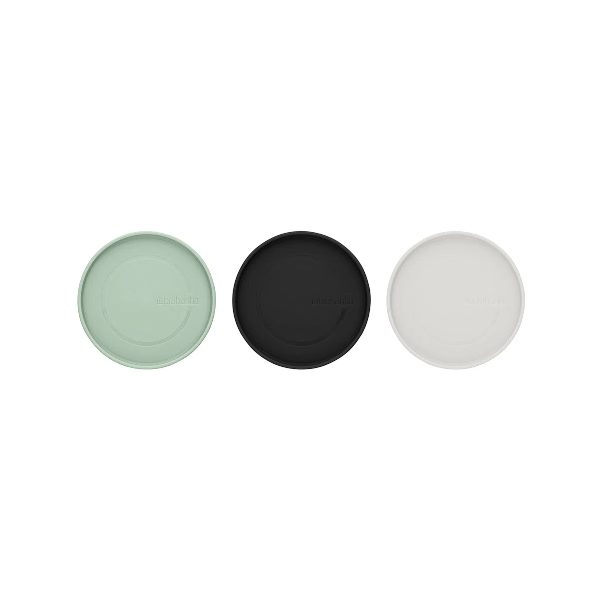 Brabantia - Barattoli Impilabili - Set di 3 - Contenitori per la Cucina - Salvaspazio - per Alimenti più Freschi più a Lungo - Guarnizione in Silicone - Lavabili in Lavastoviglie - Mix - 0.3/0.6/1.1 L