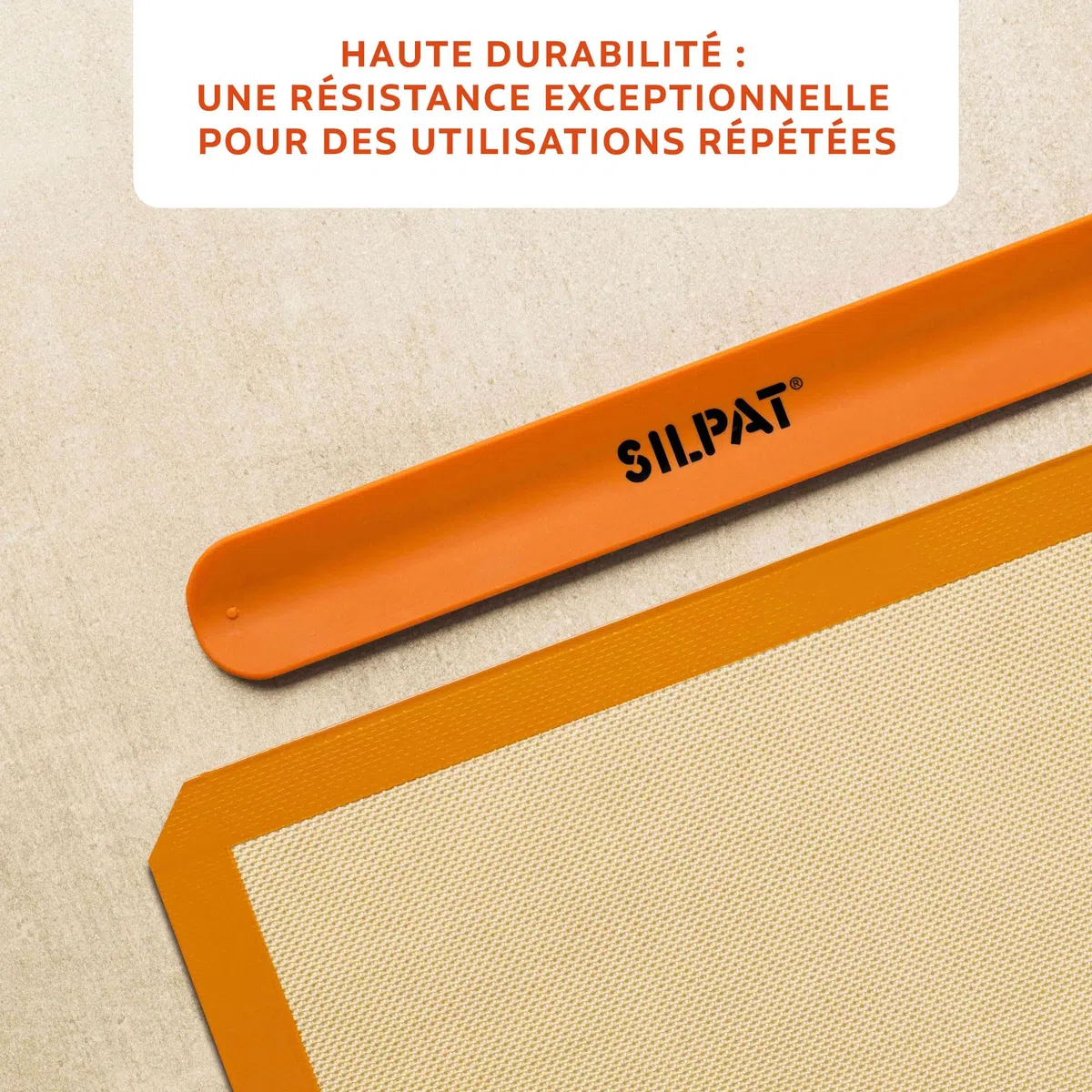 Silpat 204466 - Teglia da forno, in silicone, colore: Arancione