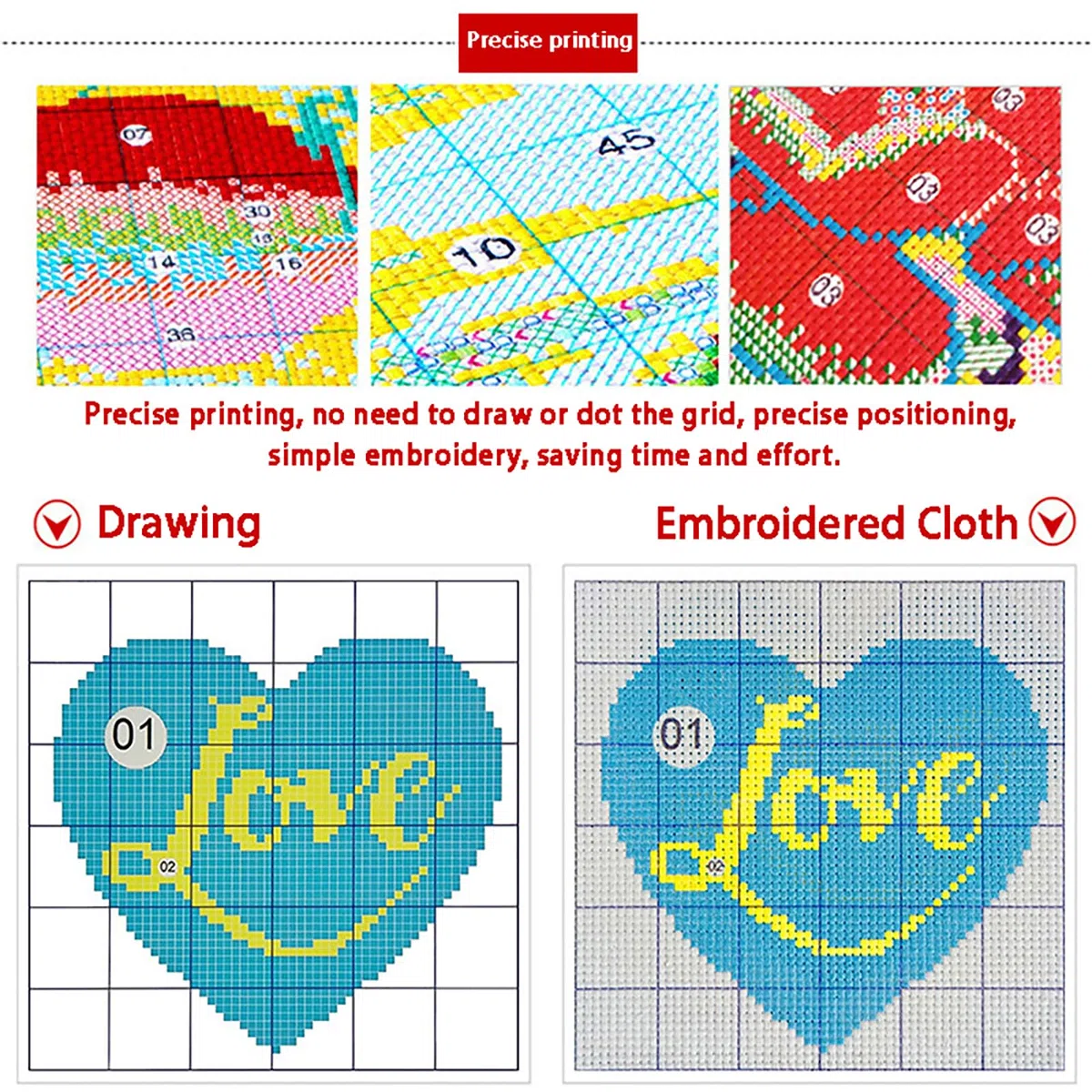 Punto Croce con Foto Personalizzate, Kit da Ricamo Stampato Personalizzato, Modello Fotografico con Ricamo Completo dal Design Personalizzato (Rectangle)