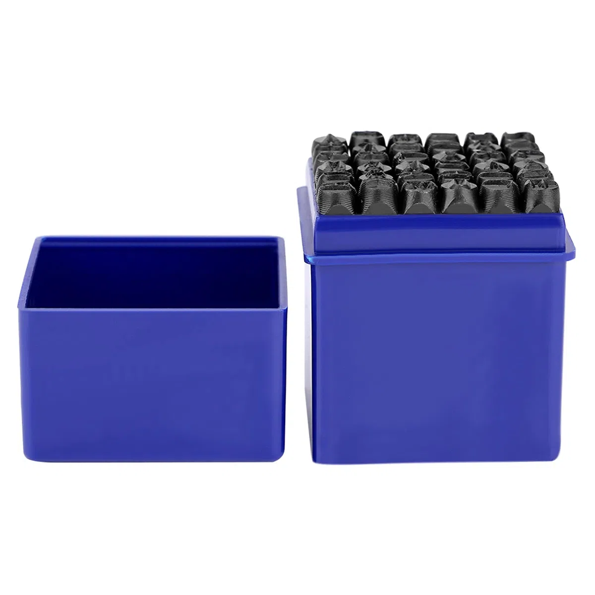 Ejoyous Set di Punzoni per Lettere e Numeri, 36 Pezzi, 6 mm, Alfabeto A-Z e Numeri 0-9, per Metallo Legno Pelle Plastica, con Borsa