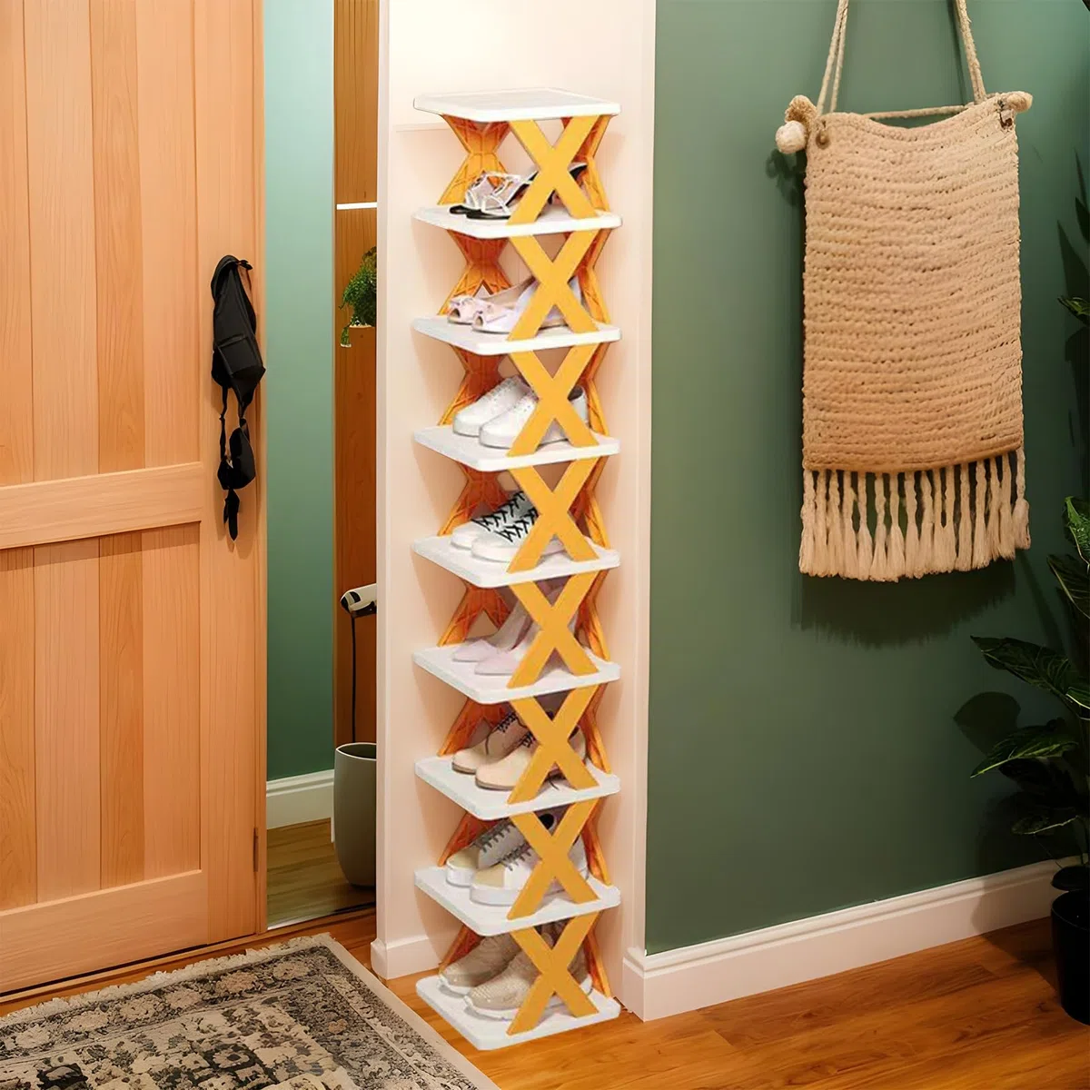 Scarpiera sottile – Organizer verticale multistrato per scarpe, per riporre scarpe da ginnastica in ingresso per, piccoli appartamenti e armadi