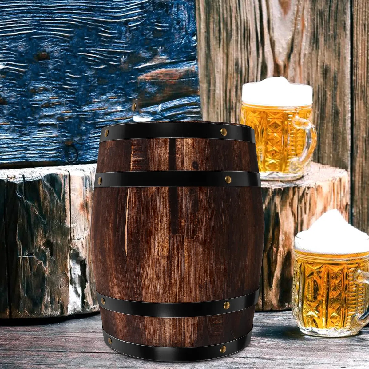 STOBAZA Botte Design Versatile e Facile da Posizionare in Quercia Stili multipli per e Birra per Spazi Commerciali e Bar Stili multipli