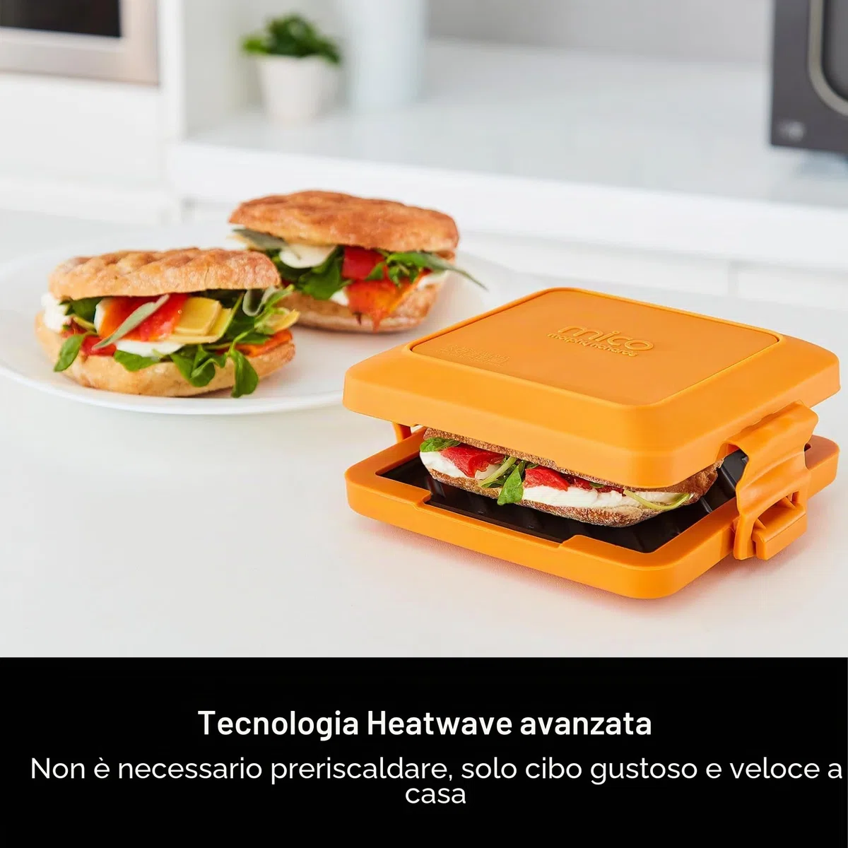 Morphy Richards Mico 511644 - Macchina per toastie e grill per microonde, in silicone, rivestimento antiaderente, tecnologia Heatwave, compatta, lavabile in lavastoviglie, cottura rapida/facile