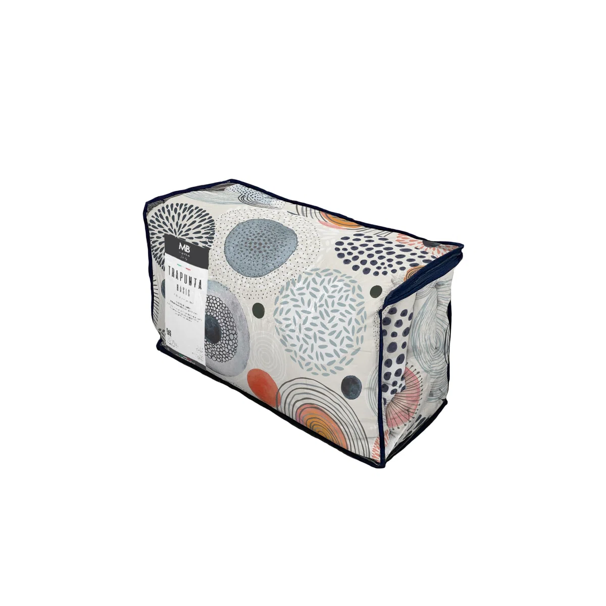 Trapunta Invernale Imbottita Letto Singolo 160x245cm DoubleFace BASIC fantasia ACQUERELLO, Made in Italy - Piumino Reversibile in morbida Microfibra 200gr/mq - Piumone Lavabile in Lavatrice