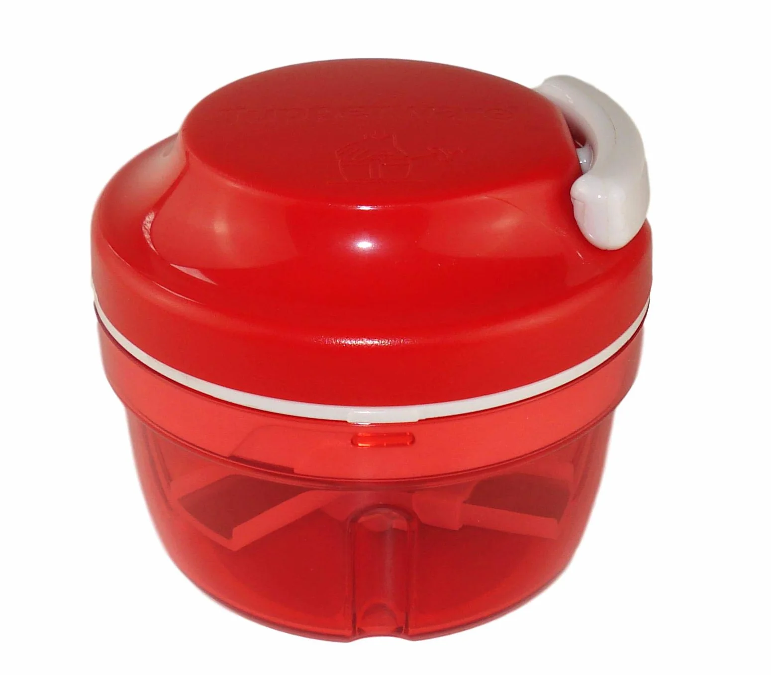 Tupperware Tagliacipolle Turbo Chef Affettatrice di Frutta e Cipolla, Rosso, Plastica