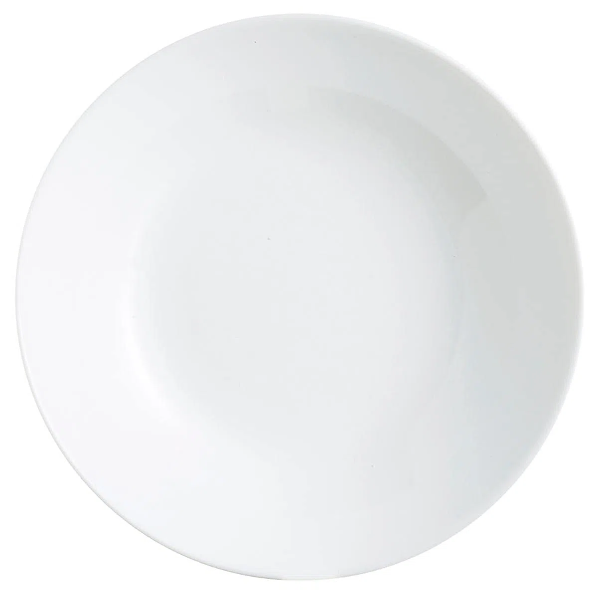 Arcopal - Zelie, Set di Piatti Fondi, Stoviglie in Vetro Opale Extra Resistente, 20 cm, Bianco, 12 pezzi