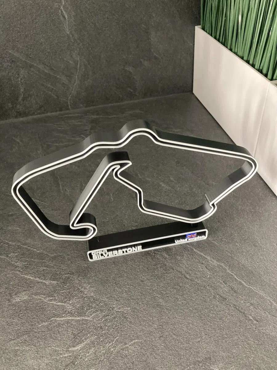 Circuito Silverstone, Modello di Circuito di Corsa 3D, Decorazione Automobile