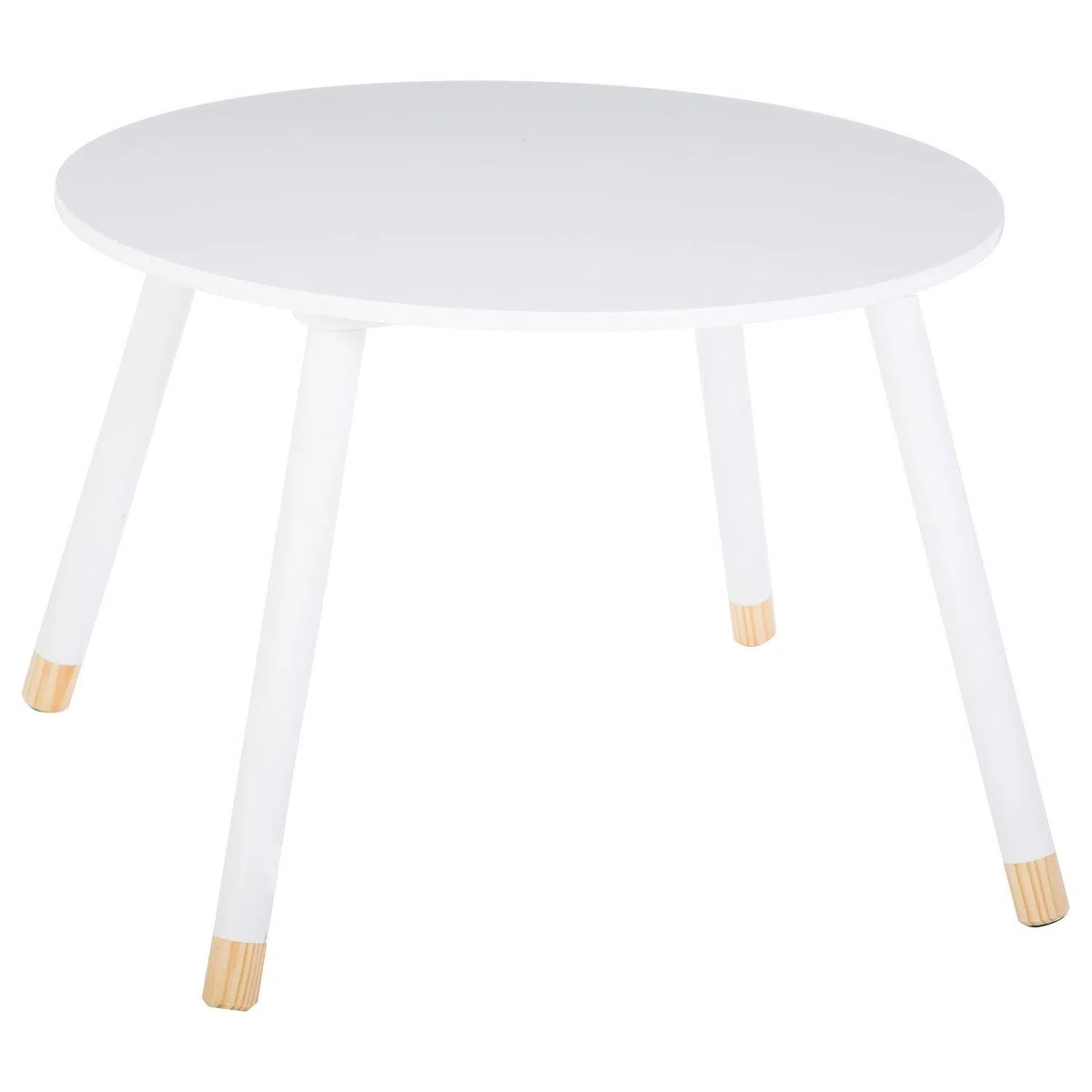 Atmosphera Kids Tavolo Bambino Morbidezza - Diam. 60 cm - Bianco
