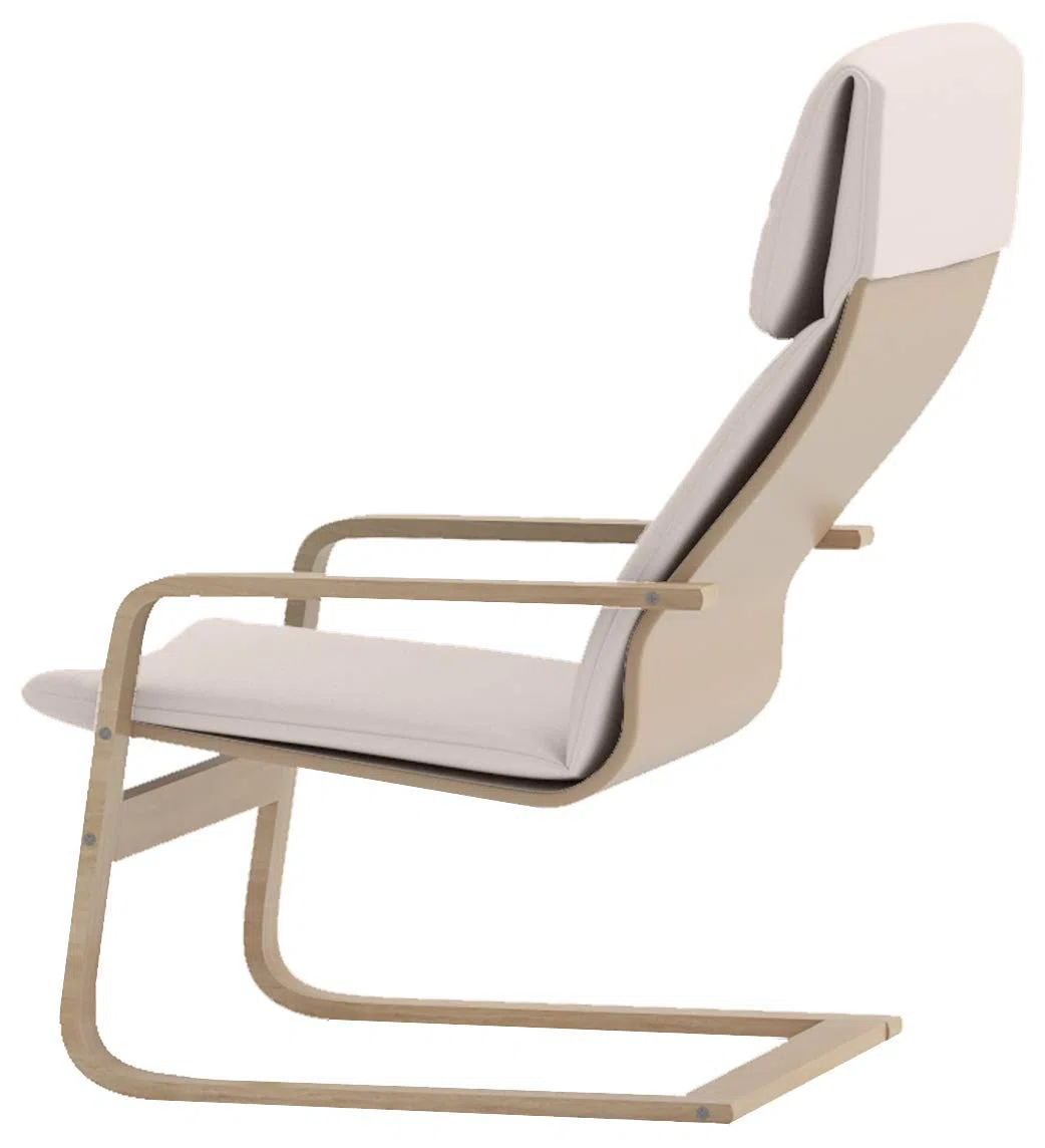 HomeTown Market Custodia di ricambio in Pello durevole compatibile con IKEA Pello sedia o poltrona (lino poliestere beige)
