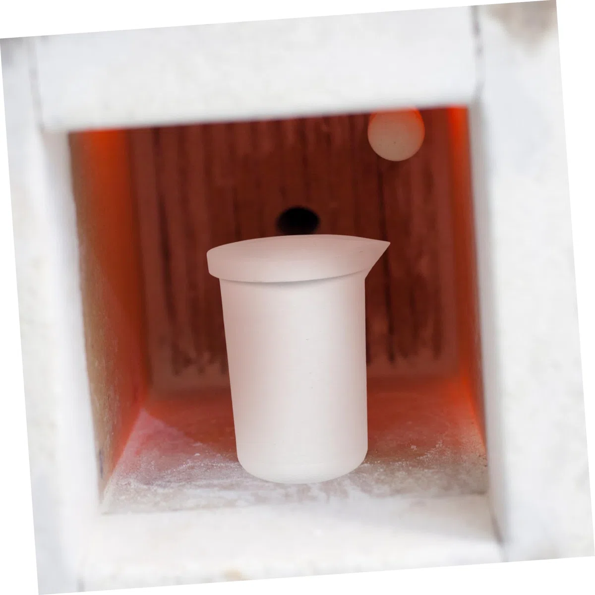 COHEALI Crogiolo Ceramico Bianco da 2 kg per Metalli e Argento Isolamento e Stabilità Termica, Resistente ad Alte Temperature per Sicura