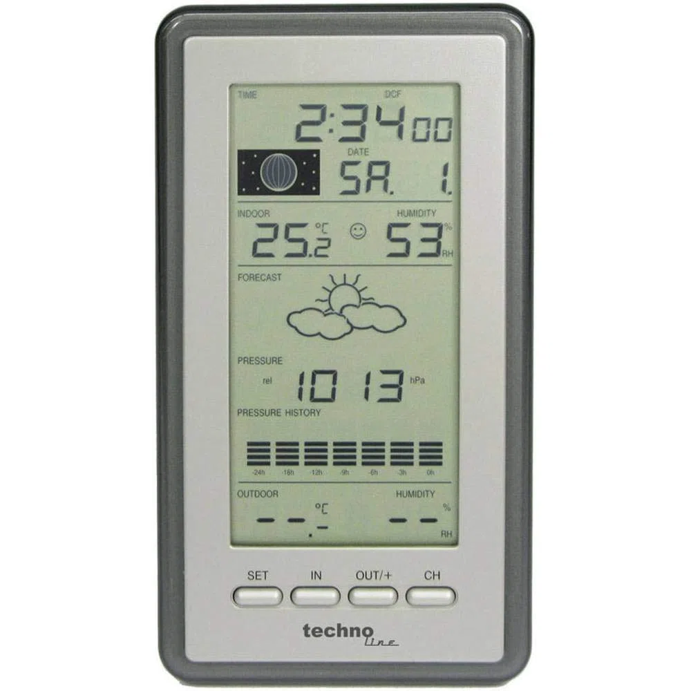 techno line WS 9040, Argento/Grigio, 10x2.8x17.8 cm