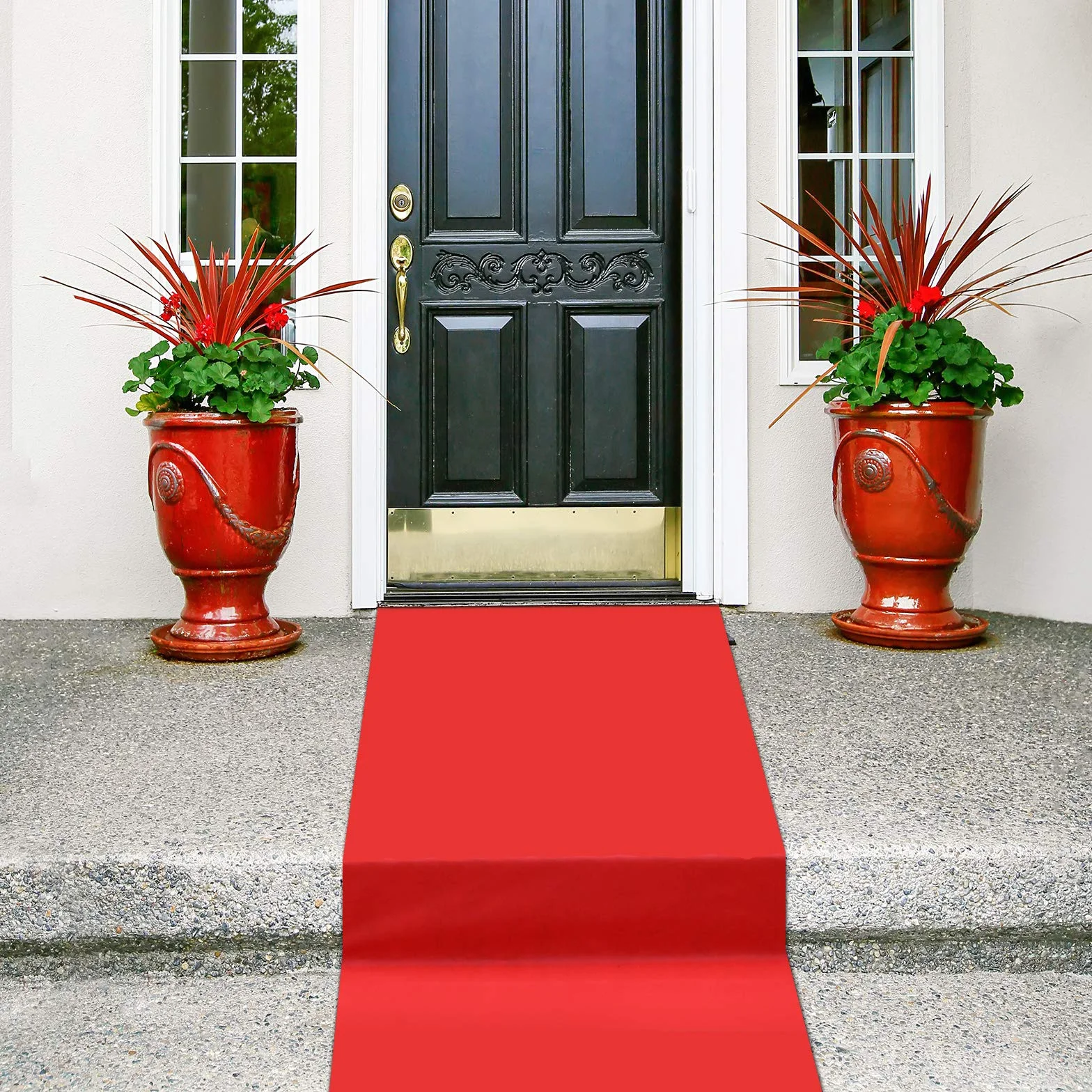 Shappy Tappeto di passaggio, tappetino da pista di spessore 55 gsm, con 1 striscia per matrimonio, Natale, ringraziamento, accessori per esterni, tappeto per corridoio(, 2,6
