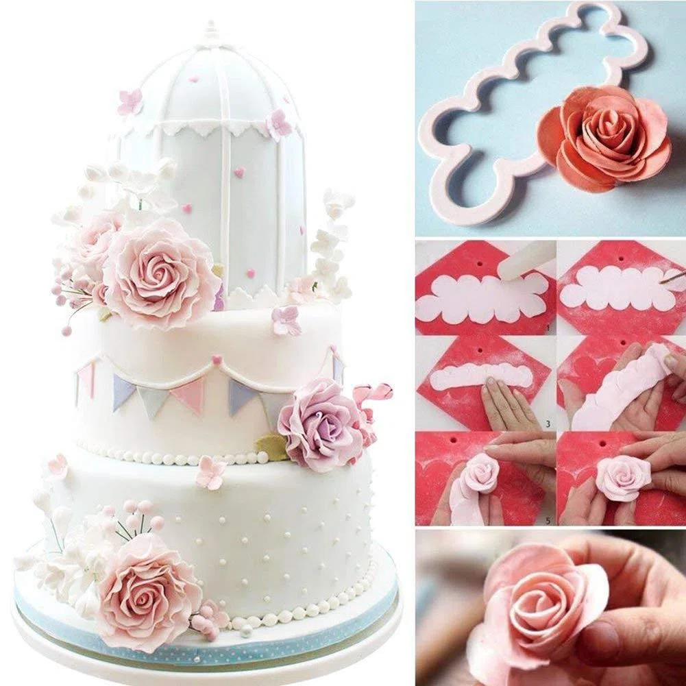Soleebee 114pz Stampini per Biscotti Attrezzi Pasta per decorare la torta Fondente per dolci da forno Decorazione Attrezzi per glassare per zucchero artigianale per tuffatori Fiocco Set Cutter