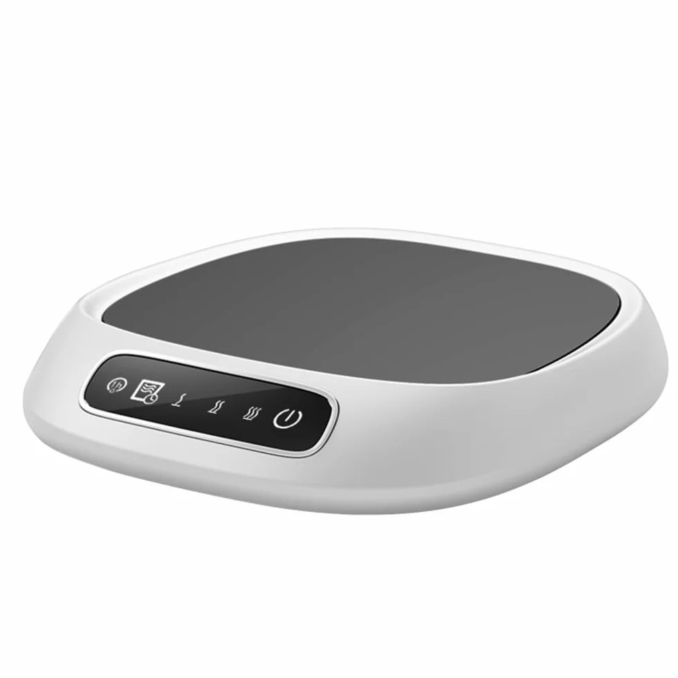 Scaldatazze con 3 Impostazioni Temperatura, Riscaldatore Tazze Display Intelligente, Scaldino Bevande Rapido Ampia Compatibilità, per Caffè Tè e Latte Ufficio Casa