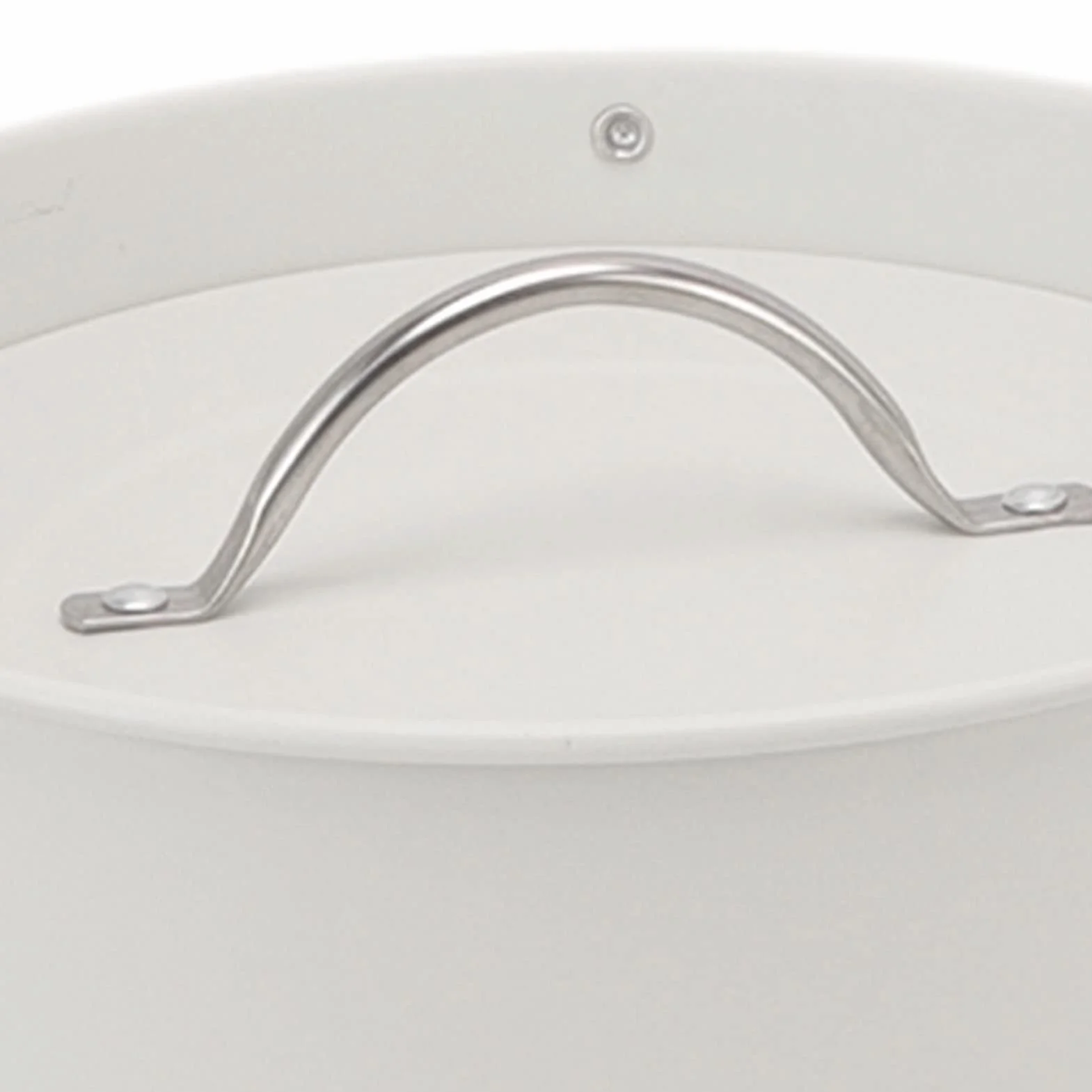 Greensen Secchiello per Ghiaccio con Coperchio e Paletta, Doppia Parete Termico, 19,5 x 20,5 x 16 cm, Bianco