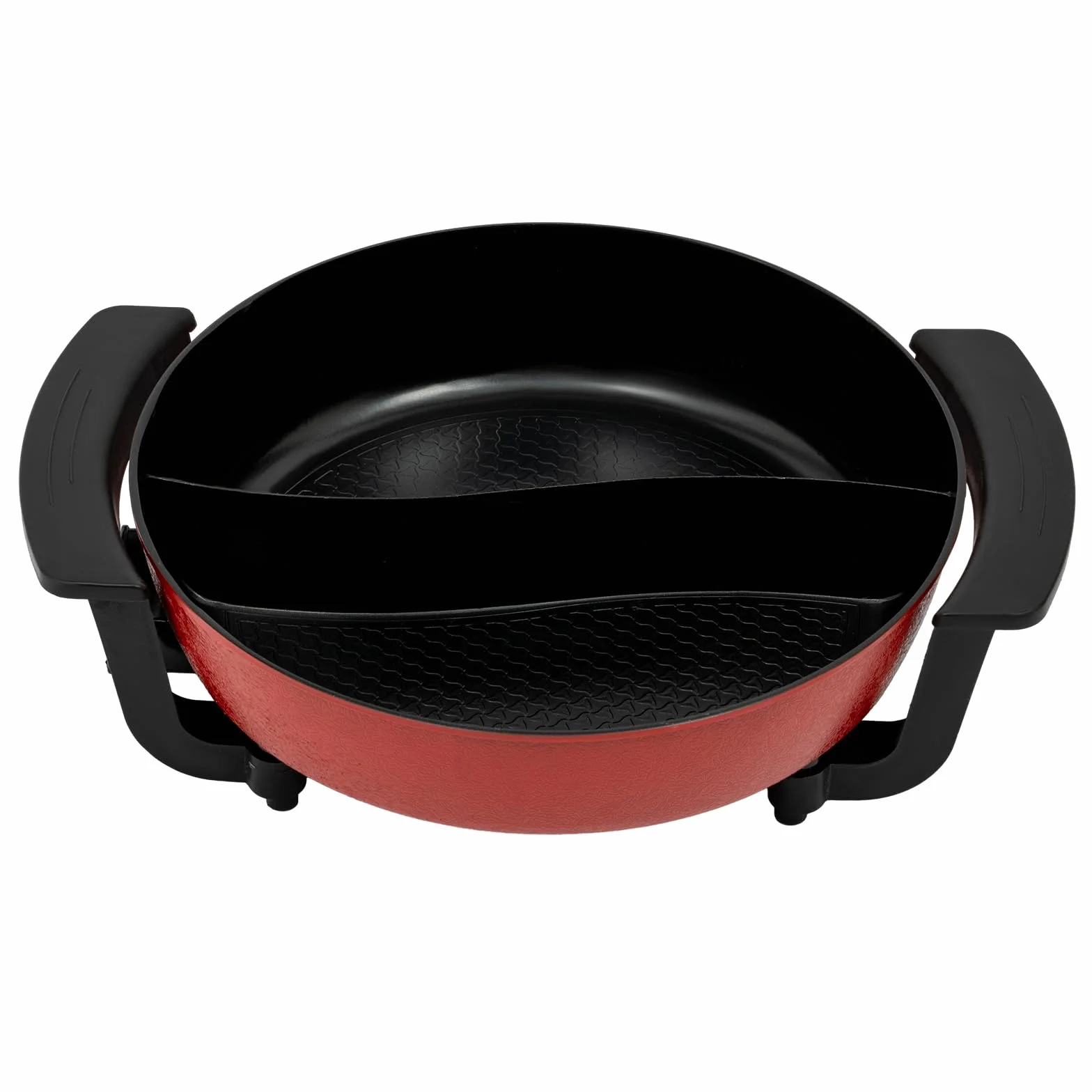 Hotpot 6L con Divisorio Temperatura Regolabile in 5 Fasi Pentola Elettrica 1360W Multifunzione Hot Pot per Riunioni Famiglia, Ristoranti, Appartamenti, Dormitori, per 3-4 Persone