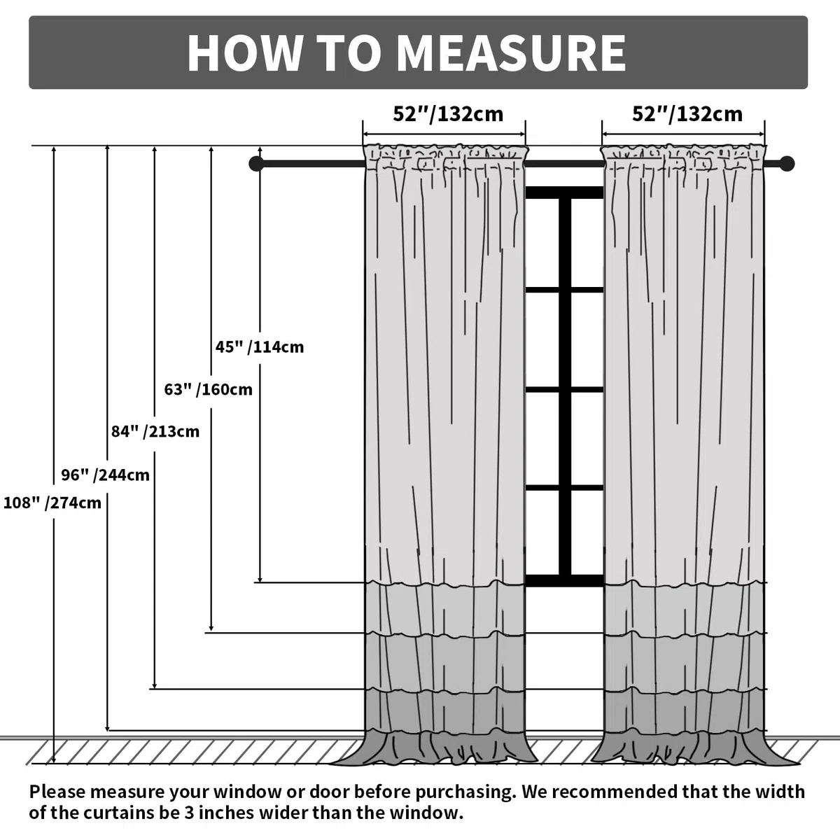 Tenda in Voile di Pizzo, 2 Pannelli Tende a Rete per Finestre 244 cm Drop, Eleganti Tende Trasparenti a Passanti, Filtraggio Luce Voile Neri per Camera da Letto Soggiorno, Tende per Finestre