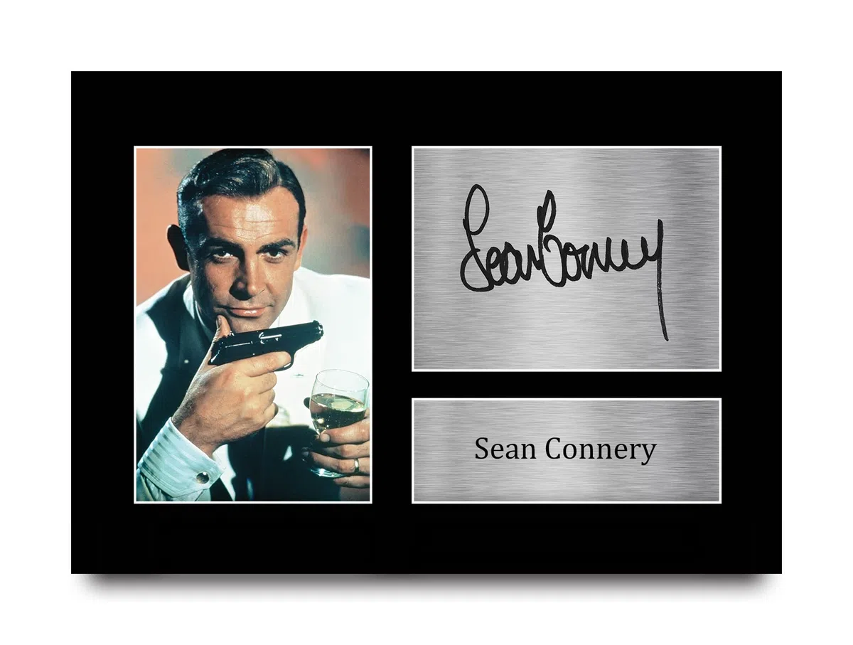 HWC Trading Sean Connery A4 Senza Cornice Firmato Regalo Visualizzazione Delle Foto Print Immagine Autografo Stampato Per James Bond Gli Appassionati Di Cinema
