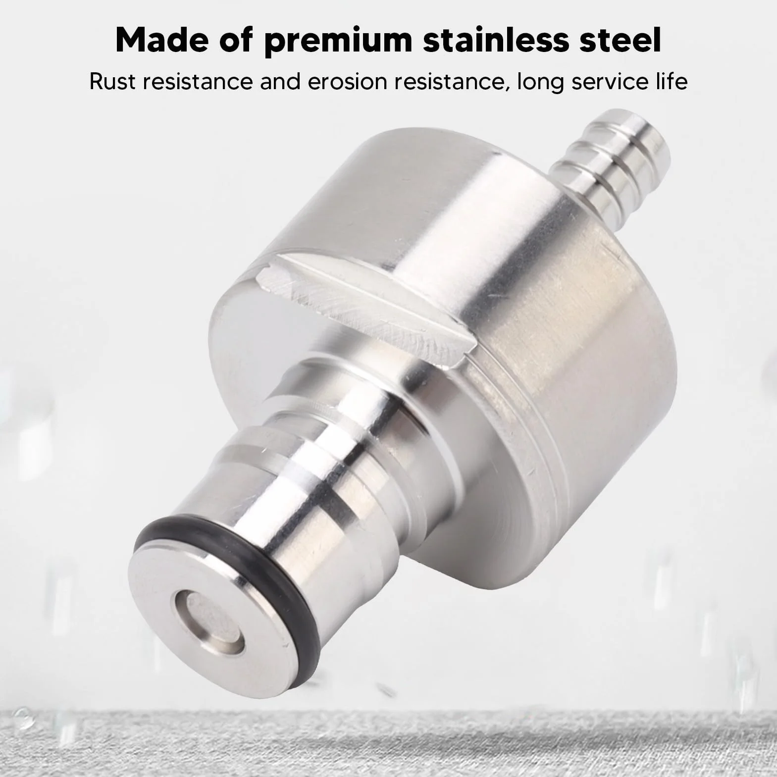 Haofy 2 PZ Tappo di Carbonatazione in Acciaio Inossidabile Carbonatazione Forzata Riempimento Bottiglia in PET Tappo di Accoppiamento CO2 per Blocco Sfera di Birra Soda