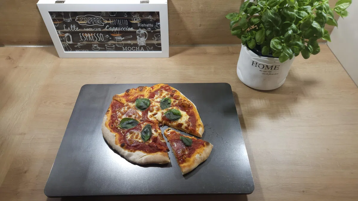 Fire World 40 x 30 cm acciaio da forno in 6 mm di spessore per pizza e pane – Acciaio per pizza per forno e barbecue – Pietra per pizza in acciaio di alta qualità