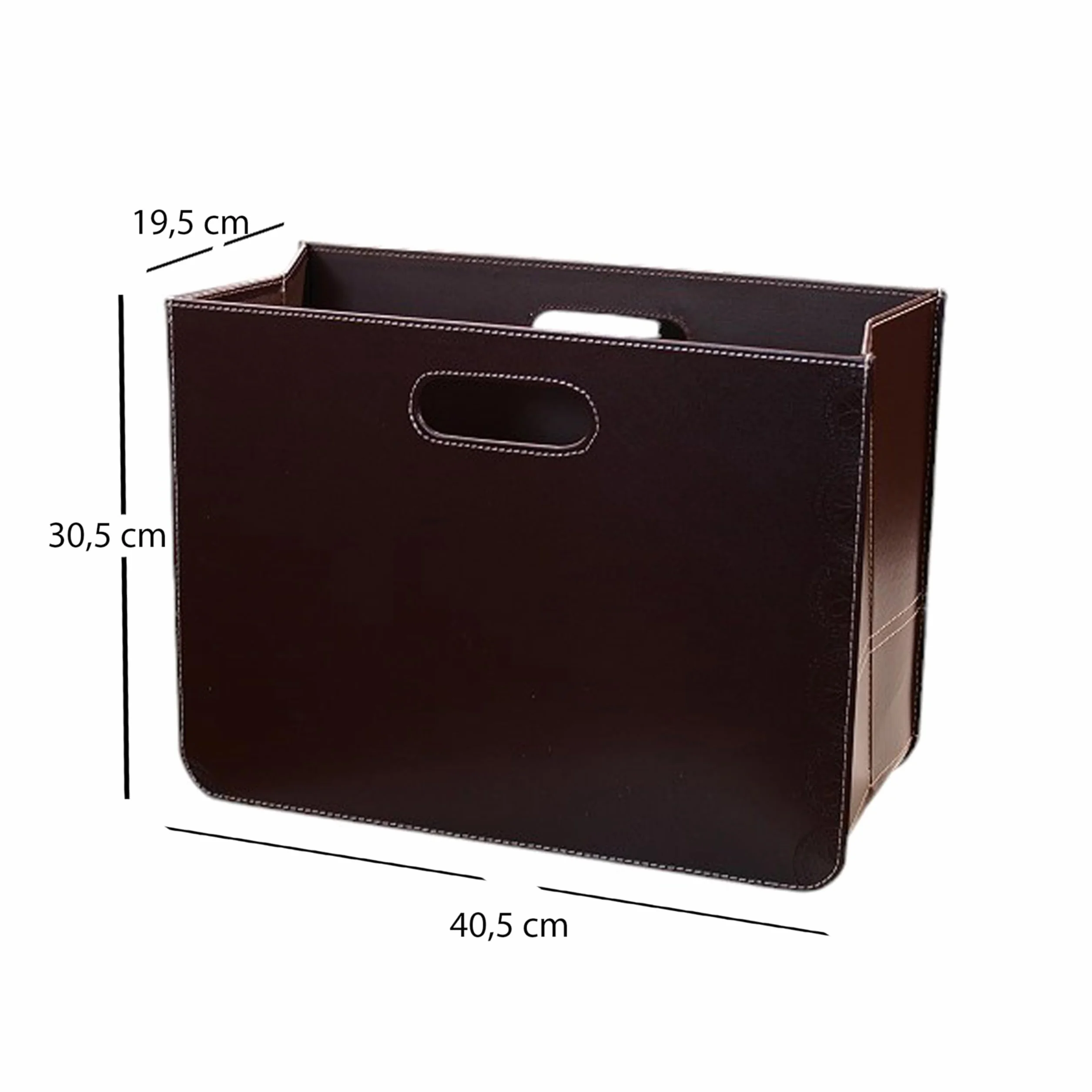 Design PORTARIVISTE Business | Bruno, Fintapelle, 40 cm | Cesto Giornale