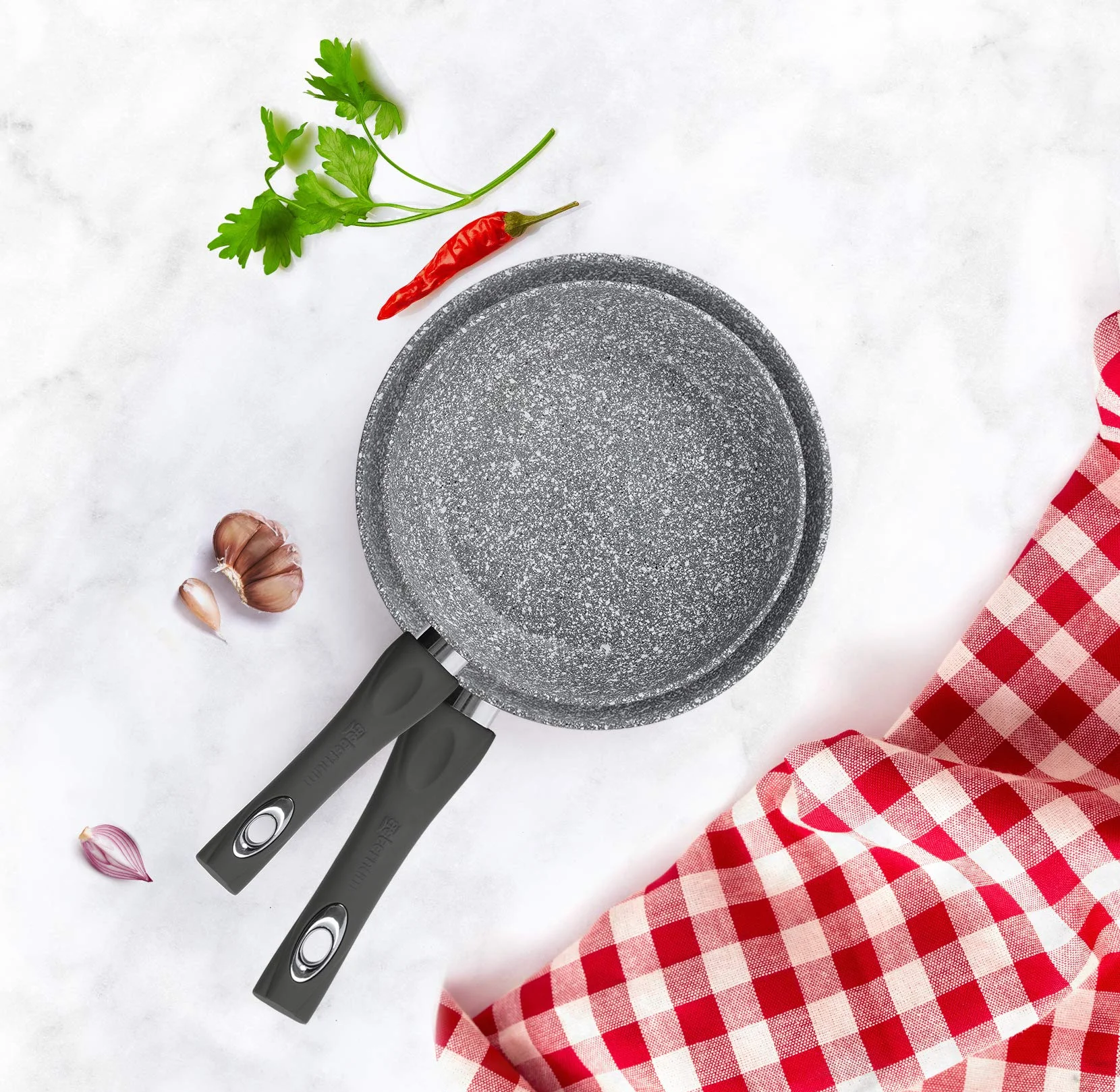 Aeternum, Madame Petravera 3.0, Padella Antiaderente, Ideale per Induzione, Diametro 32 cm, Full Induction, Grigio