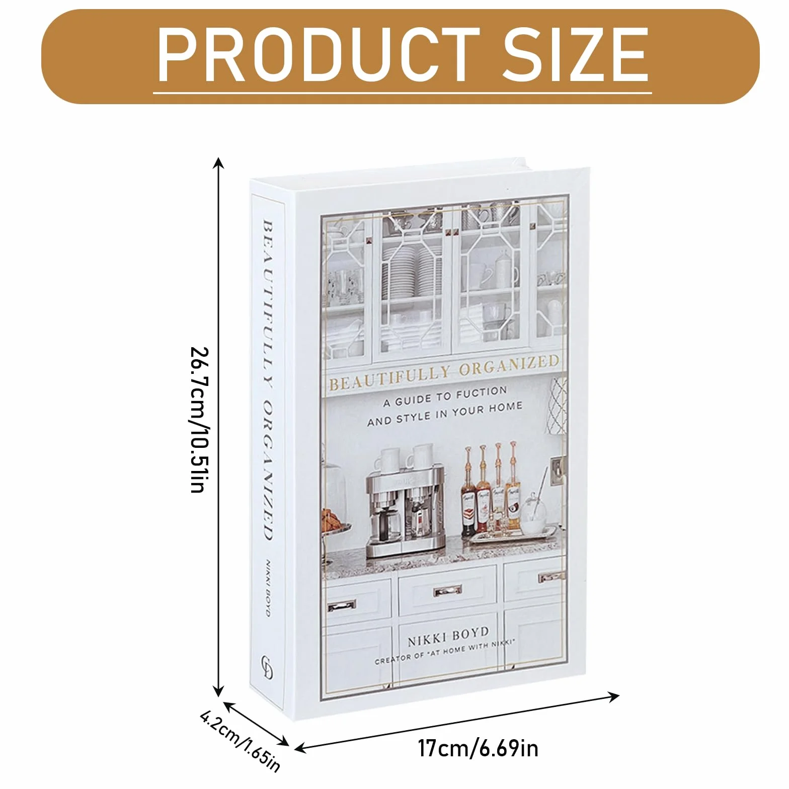 Set di 3 Libri Decorativi Pieghevoli, Finti Libri di Decorazione per Arredi Moderni per Casa, Libreria, Tavolino, Scaffali, Ufficio
