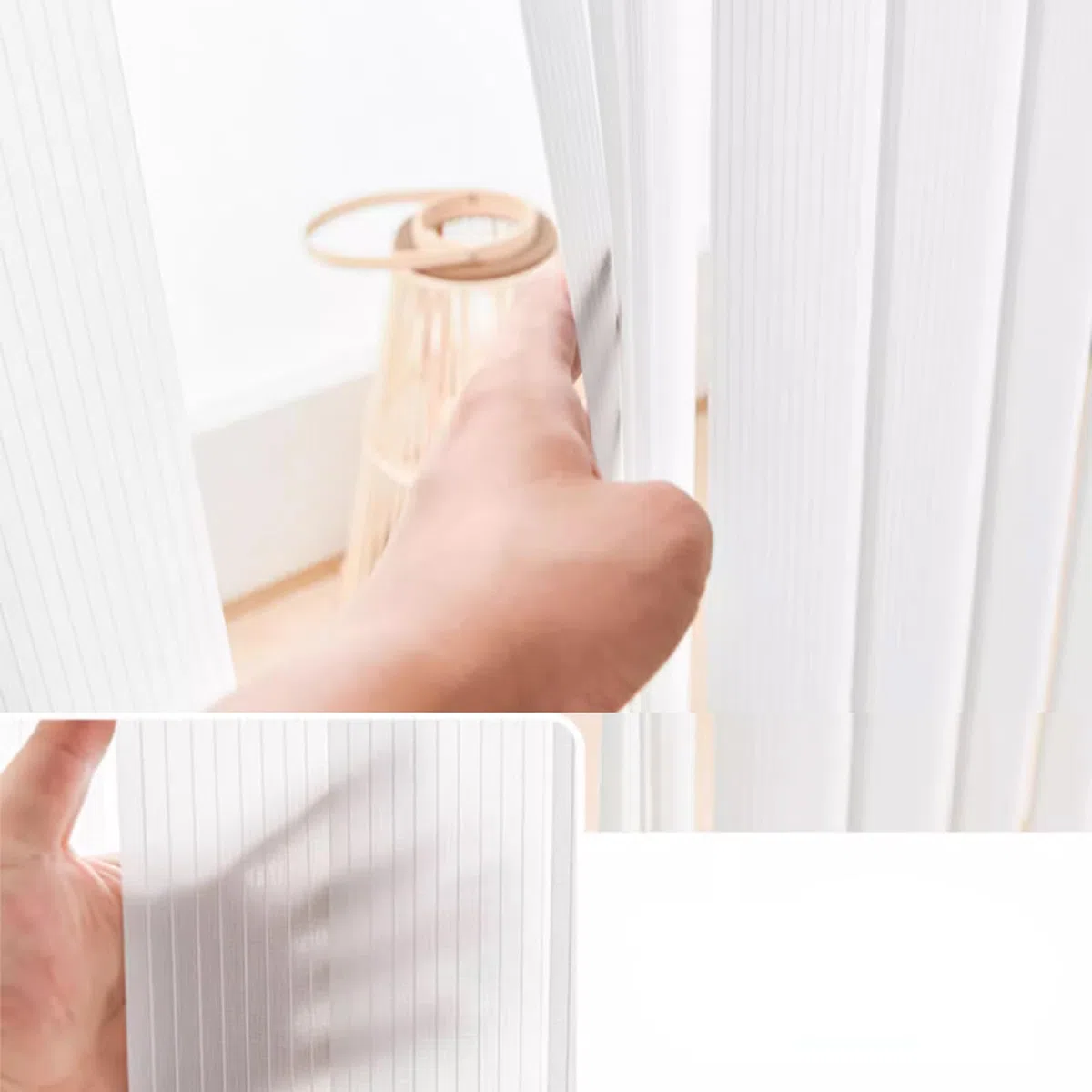 Tende a Lamelle Verticali,Tenda Verticali Oscurante per Finestra,Veneziane da Interno con Bande in Tessuto 98mm,per Balconi,Ufficio,Personalizzabili,Larghezza x Altezza (80cm x 130cm)