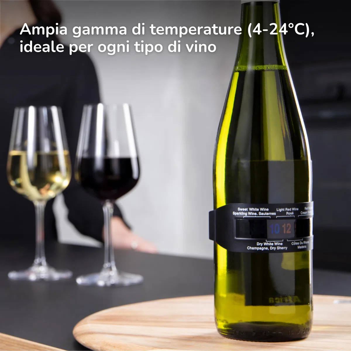 Haier Set Regalo Vino Edizione Limitata - Termometro Digitale e Tappo Conservazione Sottovuoto | Gift Box Premium