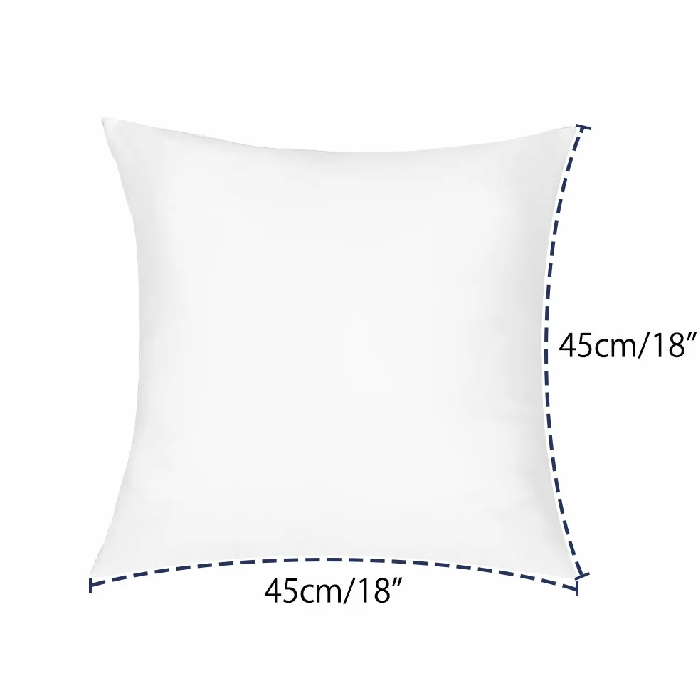 Artscope Set di 4 Imbottitura Cuscini 50 x 50 cm Copricuscino Morbido Arrendamento Moderno per Camera da Letto Soggiorno Ufficio - Cuscino Interno (Bianco) (50x50cm (Confezione da 4))