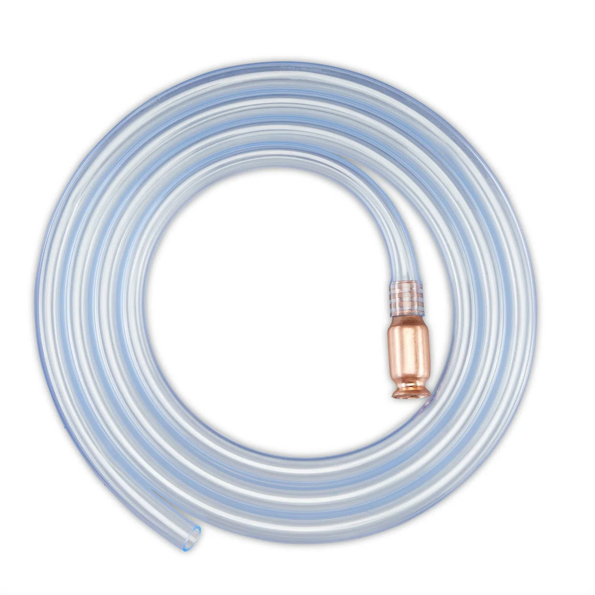 Relaxdays Tubo Flessibile, Lunghezza da 240 cm, Travaso Liquidi, Acqua, Vino e Benzina, Pompa Manuale, Trasparente