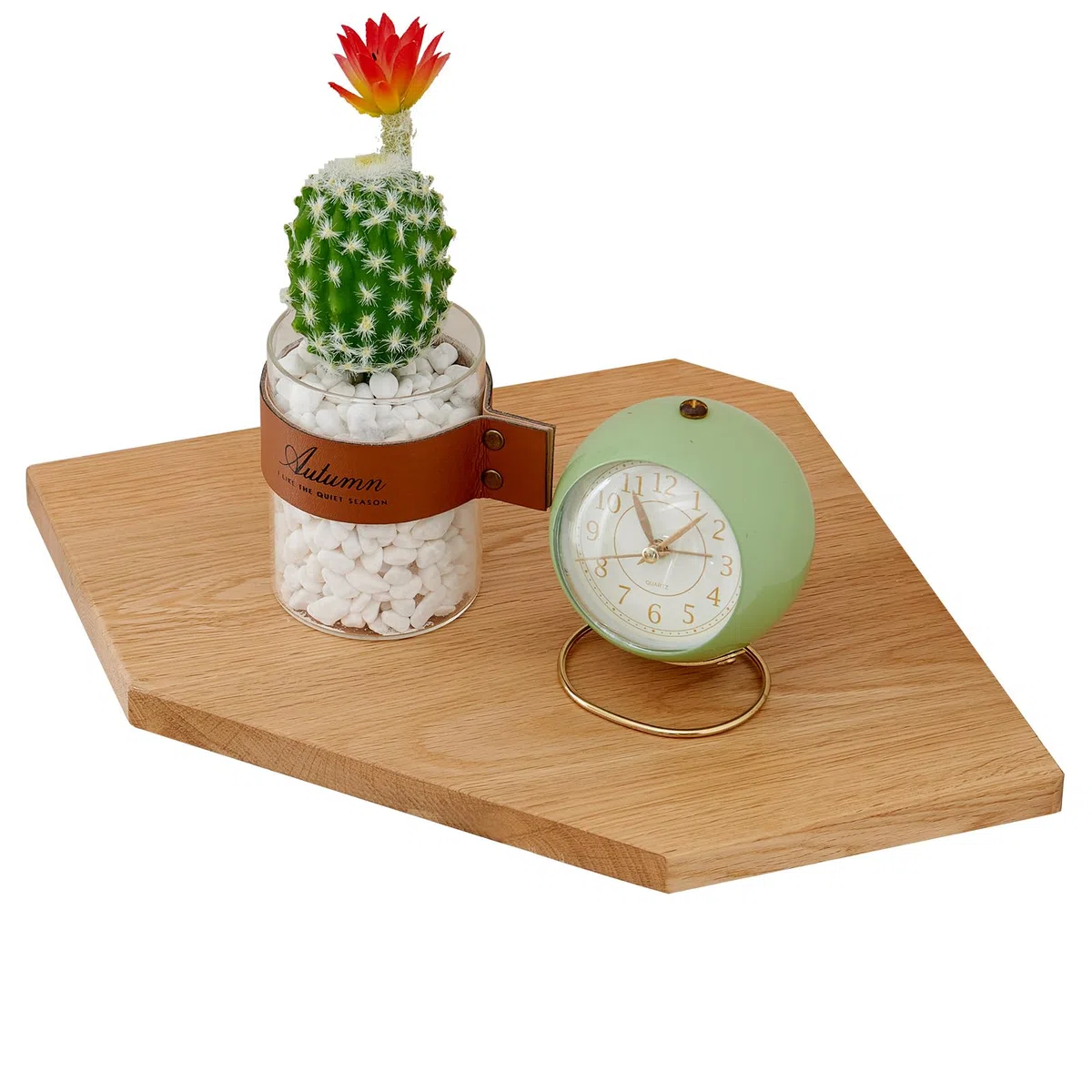 Mensola Angolare in Legno Massello, Quercia Angolare a Parete per Bagno, Cucina, Camera da Letto, Soggiorno Angolare in Legno da Appendere (22 cm)