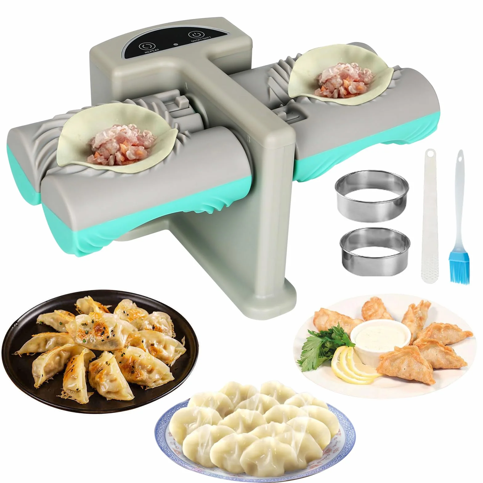 Stampo per Ravioli, Macchina per Ravioli, Automatica Dumpling Maker, Pasticceria per Fare i Gnocchi Panzerotti Pierogi, Macchina Pastamaker(Design a 2 Dimensioni)