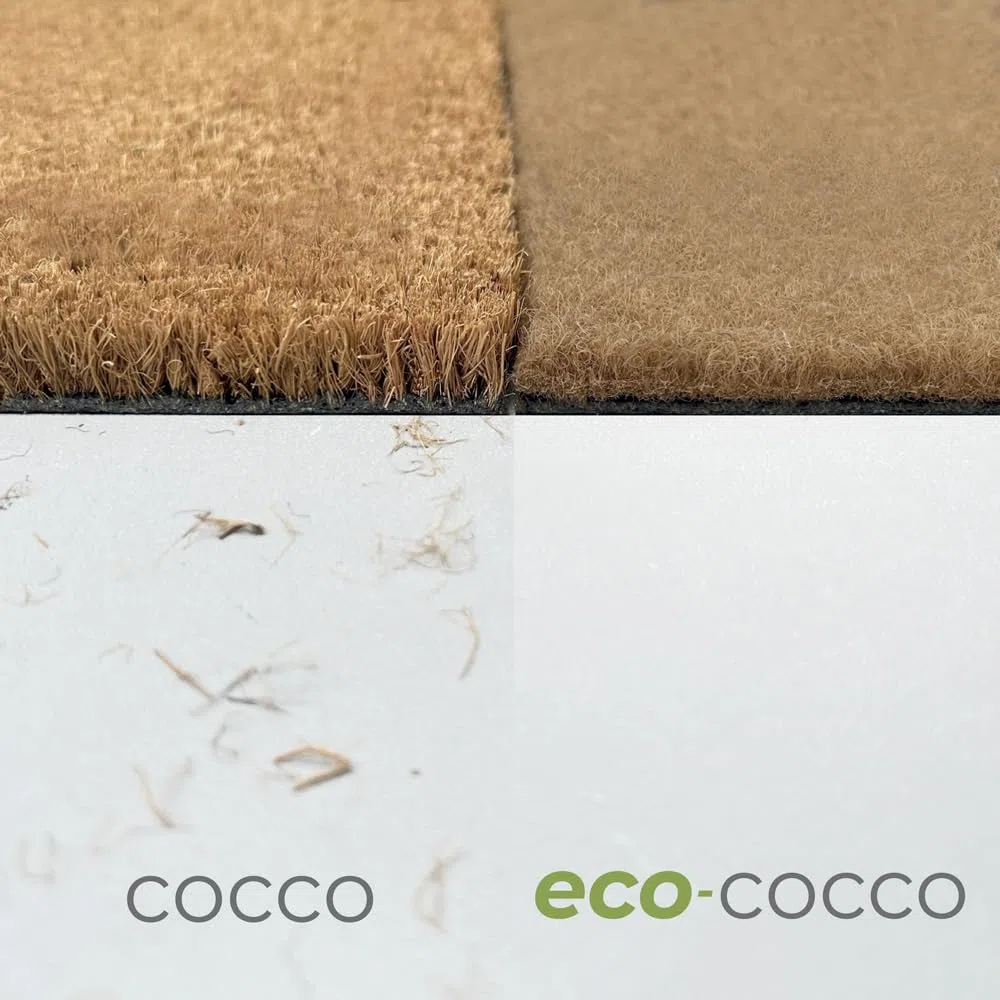 OLIVO.shop Zerbino cocco sintetico su misura, Zerbino cattura sporco, cocco da esterno interno, Tappeto ecologico, Ecologico finto cocco in ROTOLO (120x80 cm)