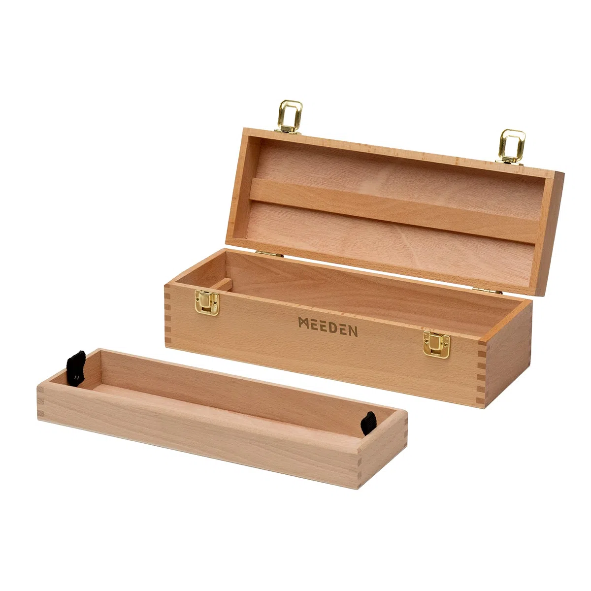 MEEDEN Scatola portaoggetti per forniture artistiche medie, in legno di faggio massiccio, pastello, e altre forniture artistiche 30 cm di larghezzax12.7 cm di profonditàx12.7 cm di altezza