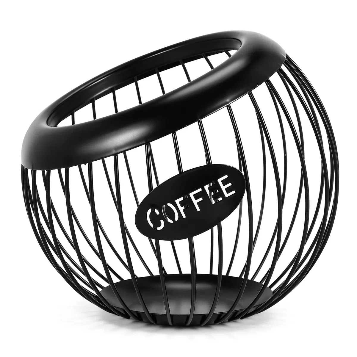 Porta Cialde Capsule Caffè / Cestello Portaoggetti Per Caffè, Tazza K di Grande Capacità e Organizer per Cialde Caffè Espresso, Cestello Porta Capsule Caffè nel Metallo