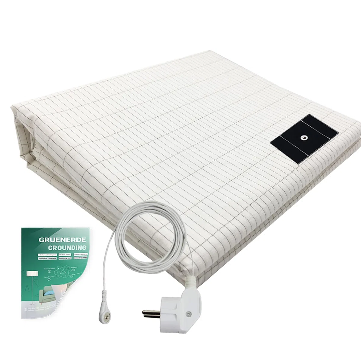 Grounding Sheet - Lenzuolo per letto a terra con cavo di messa a terra, per un sonno migliore (68 x 132 cm)