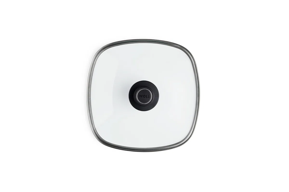 Woll Coperchio in Vetro Quadrato 26 cm con pomolo