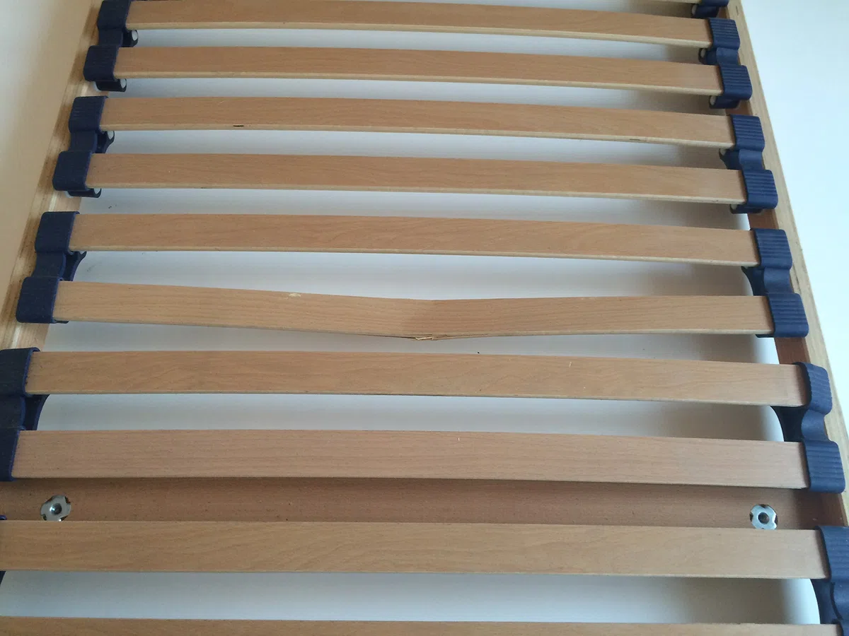 Doghe di ricambio in legno di betulla, set da 5 pezzi, pezzi di ricambio per la riparazione della rete a doghe, in legno di betulla, certificato FSC, 50 mm di larghezza, 8 mm di