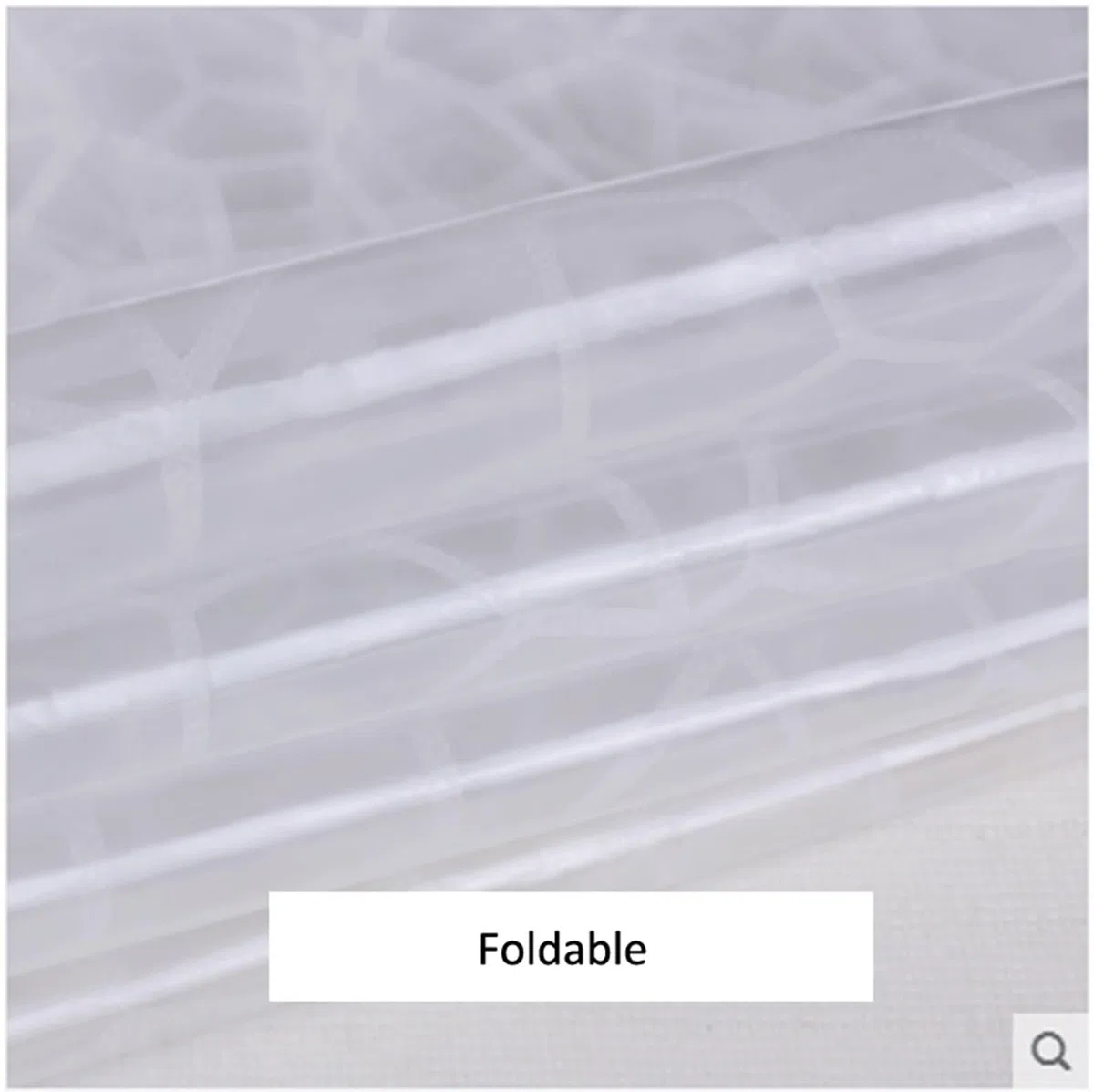 Tenda Doccia Bagno 300x200CM, Tende per Doccia Lavabili Antimuffa Impermeabile PEVA con Ganci Motivo Geometrico Tenda per Doccia per Casa Hotel, Trasparente