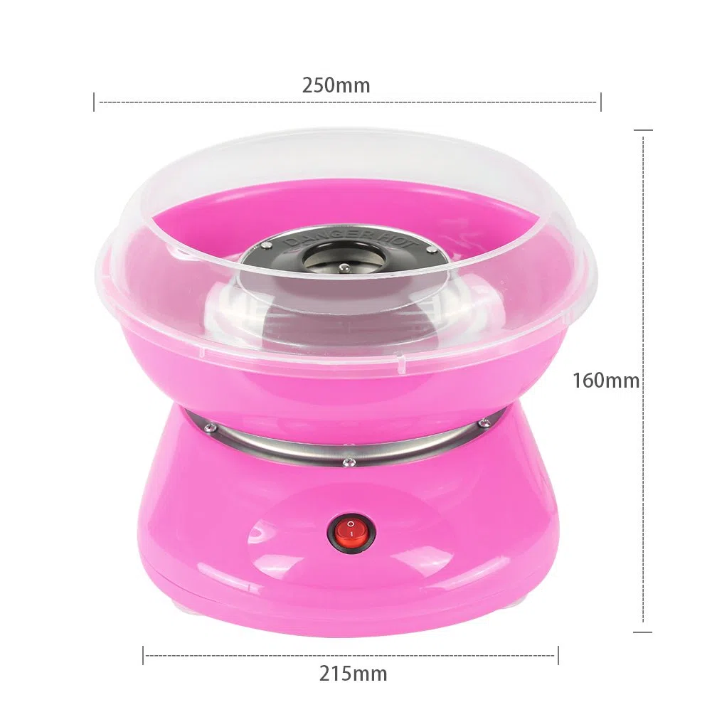Macchina per Zucchero Filato Elettrico Professionale Preparazione Cotton Candy Maker Cotton Candy Machine Sweet Party per Bambino in Casa,rosa