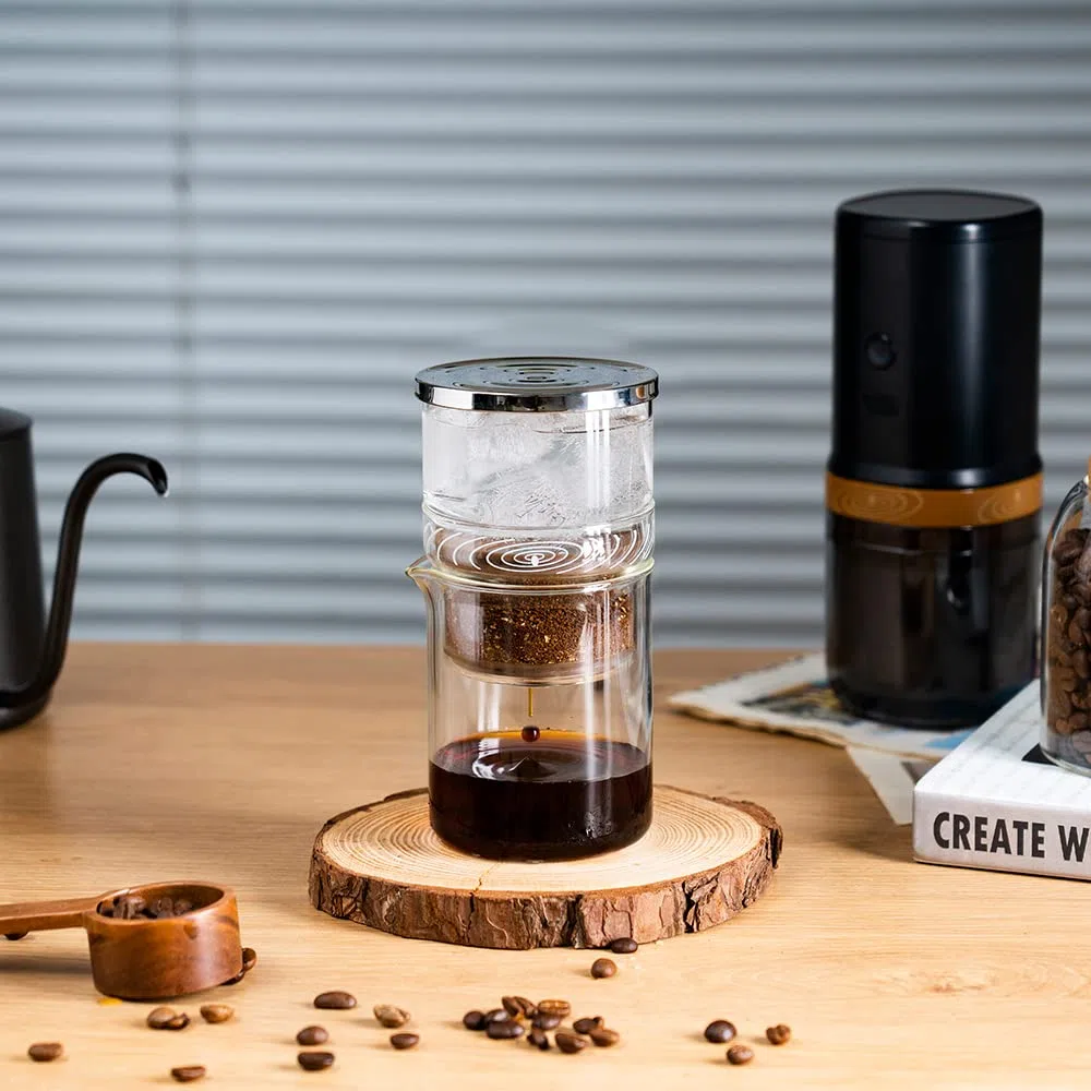 i Cafilas Cold Brew Dripper Cold Brew Coffee Maker, 2 in 1, 300 ml, per caffè e tè preparati a freddo, macchina da caffè per estrazione a freddo