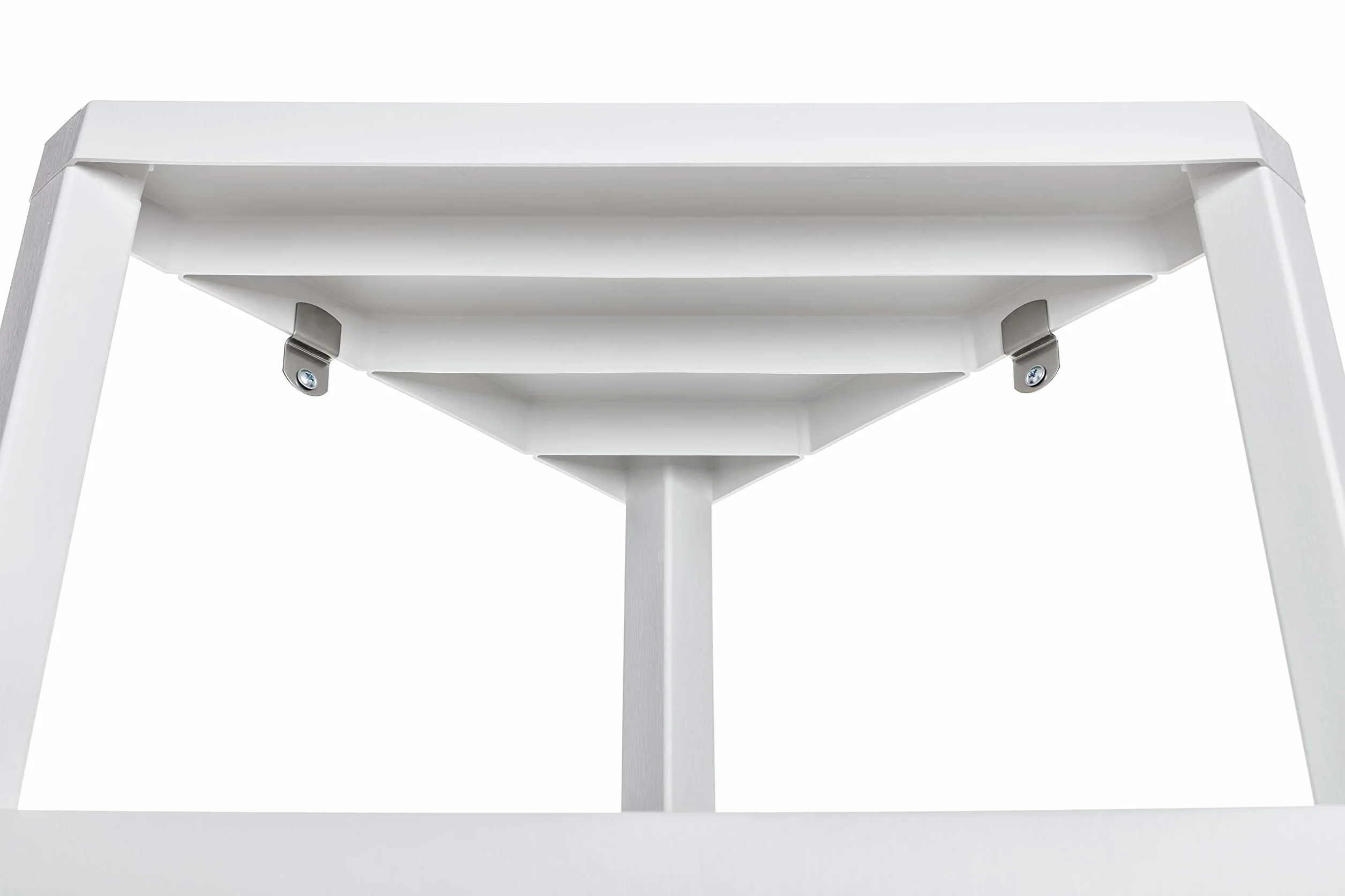 TATAY Scaffale Angolare Bagno a 4 Ripiani | Resistente all’Umidità | Inclusi Viti e Compatibile con Sistema Quick Fix | Per Interni ed Esterni | Portata fino a 32 kg – Modello Lombok – Bianco