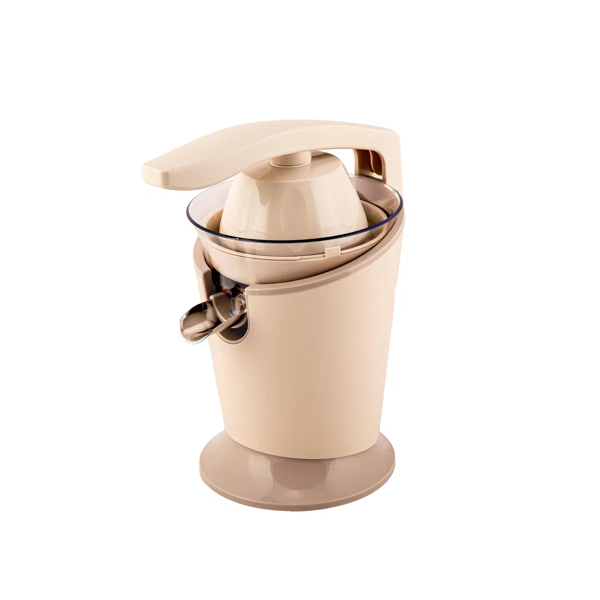 Tognana Iridea, Spremiagrumi elettrico smontabile con sistema salvagoccia, plastica - acciaio inox, Champagne