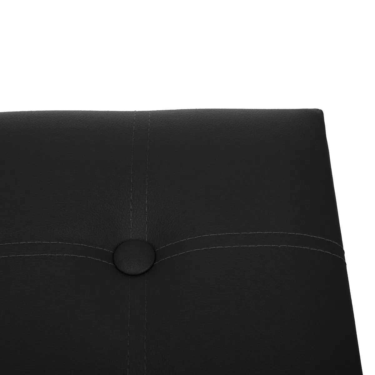 Ruhhy Pouf pieghevole, 54 l, in velluto, 60 x 30 x 30 cm, nero, portata fino a 80 kg, seduta e conservazione per soggiorno e camera da letto